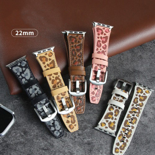 Leopard Print Leather Band for Apple Watch （ZPB-793）