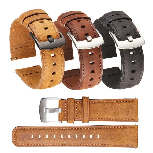 20mm/22mm Vintage Crazy Horse Leather Strap （ZPB-792）