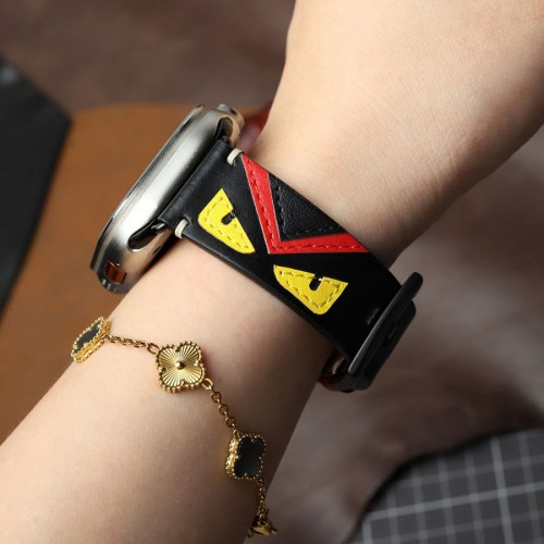 Angry Eagle Eye Genuine Leather Watch Band for Apple Watch: Bold Style Meets Premium Craftsmanship